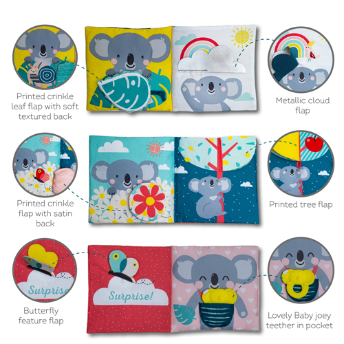 Libro di stoffa sensoriale Kimmy & Joey - immagine 3