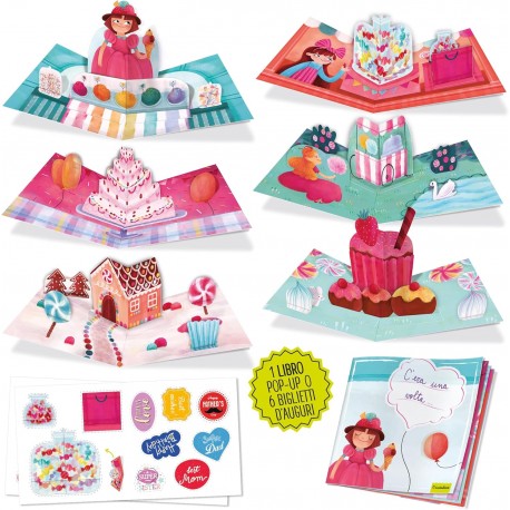 Libro biglietti pop-up Bamboline e dolcetti - immagine 2