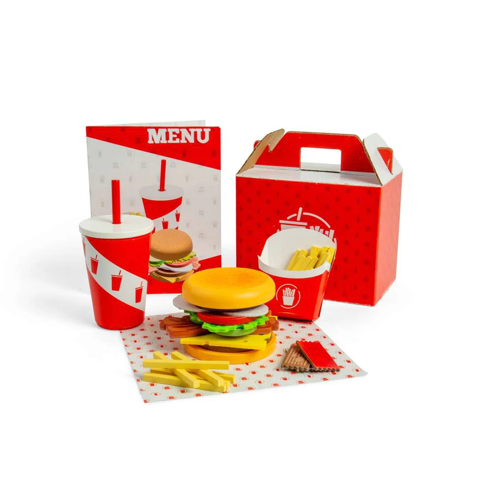 Hamburgher e patatine