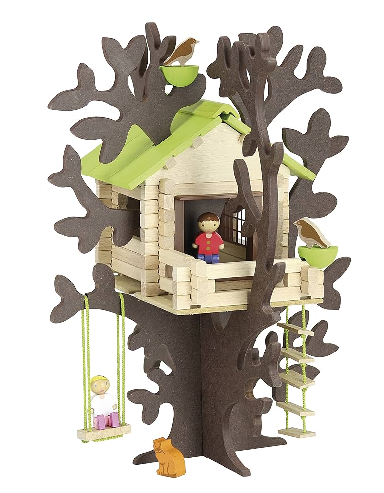 Casa in legno sull'albero con altalena - immagine 3
