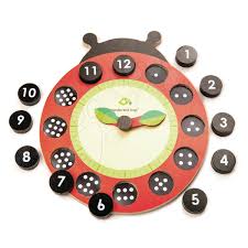 Orologio didattico coccinella
