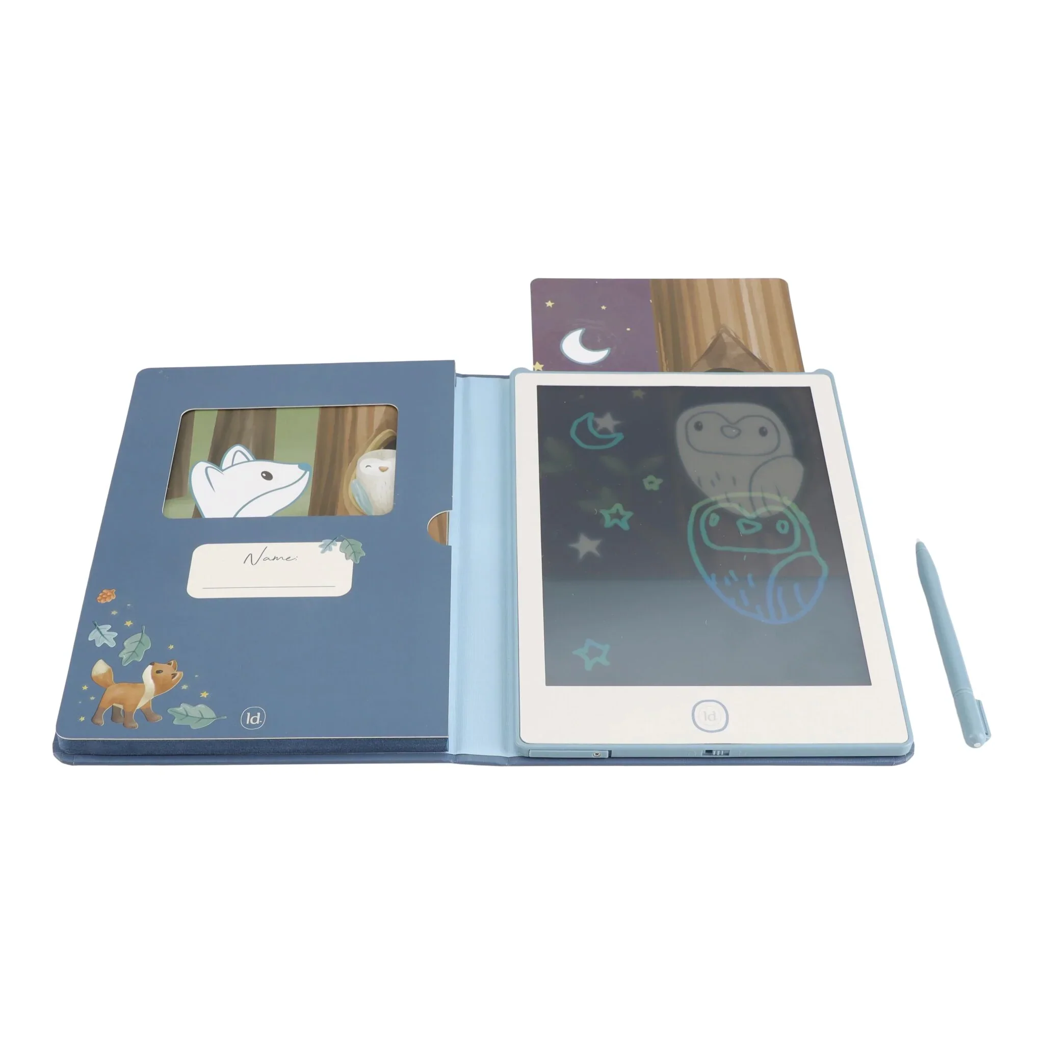 Lavagna LCD con disegni -blù-