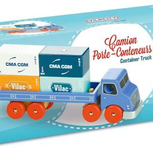 Camion con container