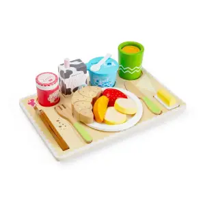 Colazione in vassoio