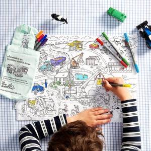 Tovaglietta da colorare - VEICOLI -