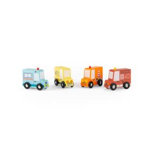 Camion in legno -set da 4-