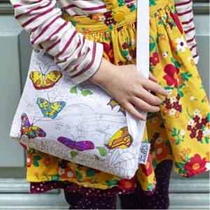 Borsa da colorare - FARFALLE -