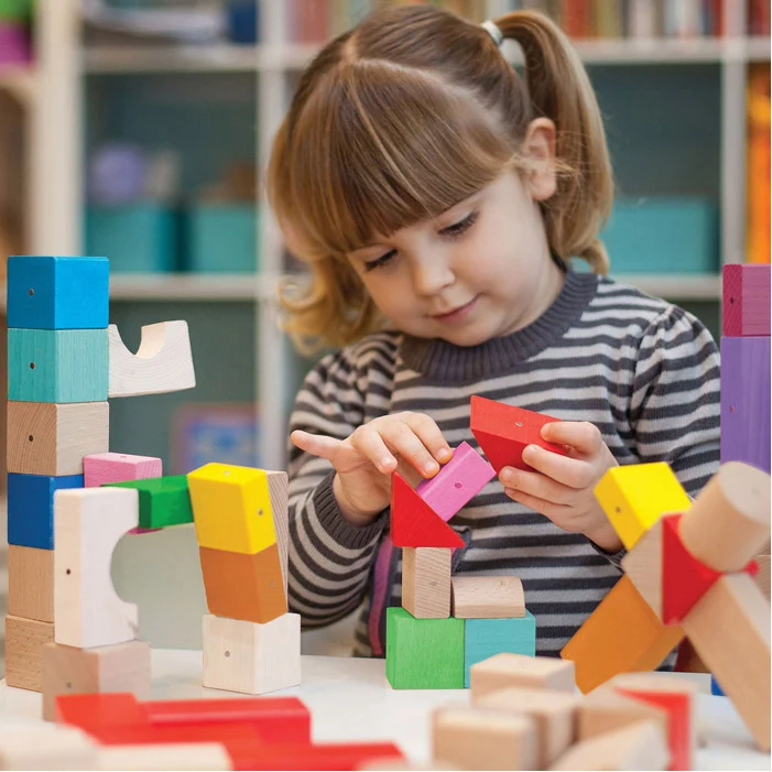 Blocchi legno colore 30 pezzi - immagine 2