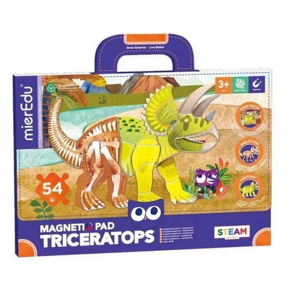 Valigetta Dinosauro Triceratopo magnetico