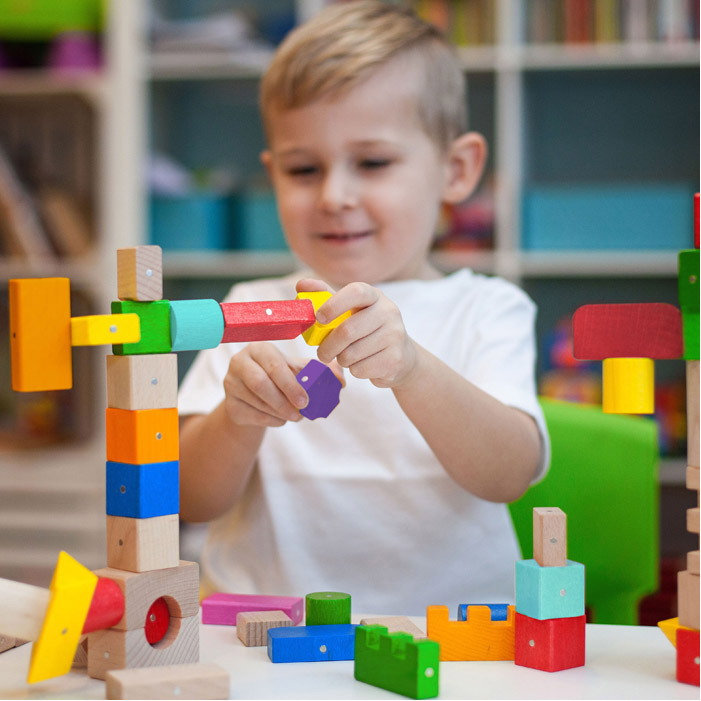 Blocchi legno colore 30 pezzi - immagine 3