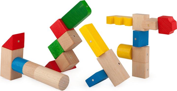 Blocchi legno colore 17 pezzi - immagine 2