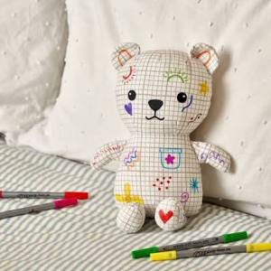 Orsetto da colorare - QUADRETTI -