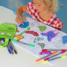 Tovaglietta da colorare - FARFALLE -