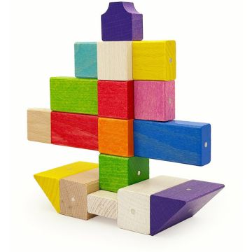 Blocchi legno colore 17 pezzi - immagine 3