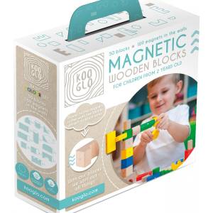 Blocchi legno colorato 50 pezzi